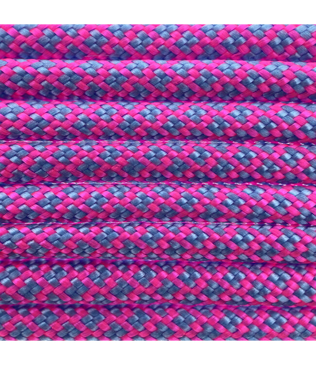 Paracord 550 tipo III Ultra Neon Rosa / Baby Blu Diamond