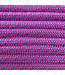 Paracord 550 tipo III Ultra Neon Rosa / Baby Blu Diamond