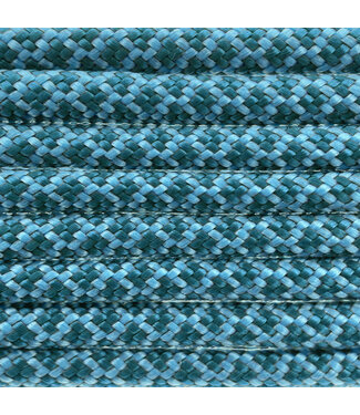 123Paracord Paracord 550 tipo III Neon Turquoise / Teal Diamond