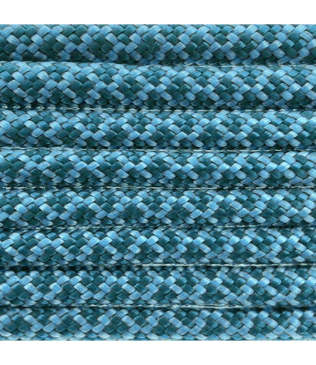 Paracord 550 tipo III Neon Turquoise / Teal Diamond