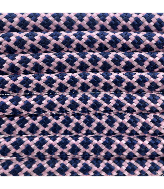 Paracord 550 tipo III Rose Rosa / Midnight Blu Diamond