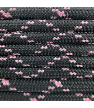 123Paracord Paracord 550 tipo III Nero / Rose Rosa X