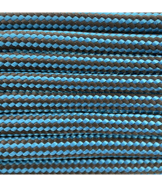 123Paracord Paracord 550 tipo III Cyan scuro/ Hazelnut Marrone Stripes