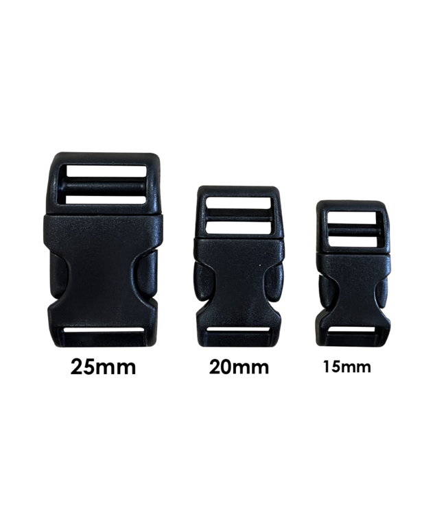 POM Buckle 20MM Nero