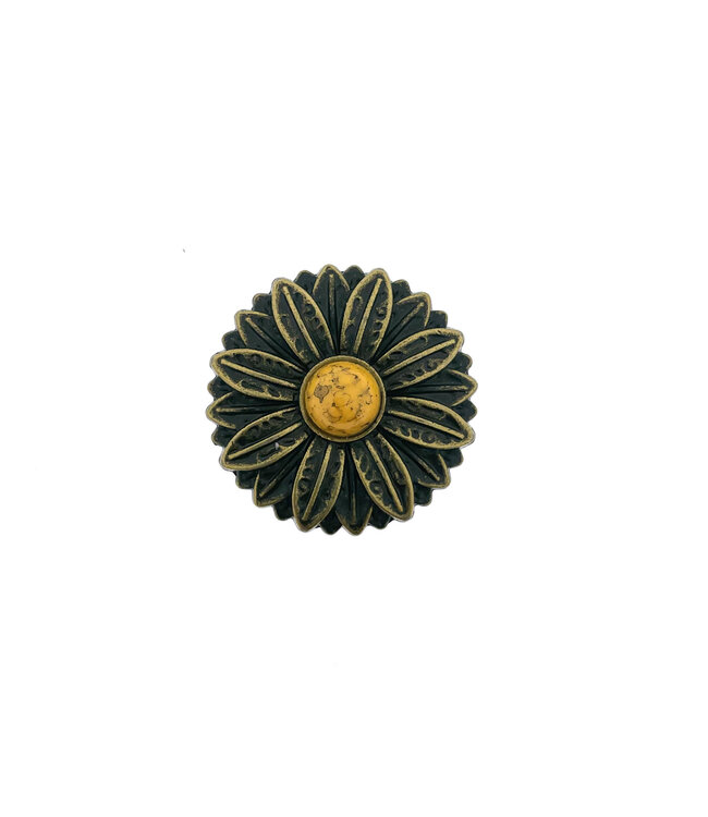 Concho fiore Arancione 30MM