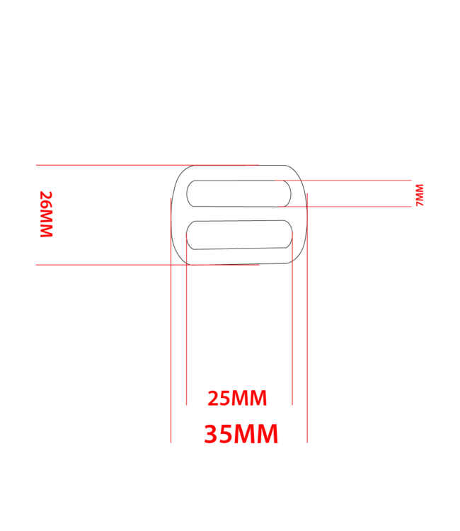 Tri-Glide 25MM Ottone