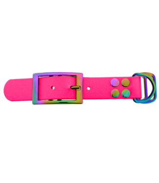 123Paracord Biothane adattatore 25MM Neon Rosa/Neo-Chrome