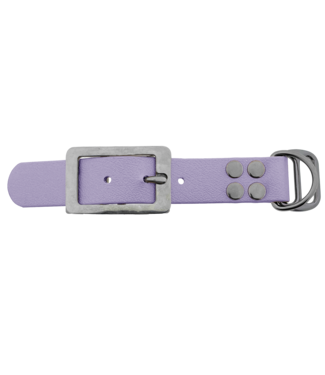 123Paracord Biothane adattatore 25MM Pastel Lila/Acciaio inox