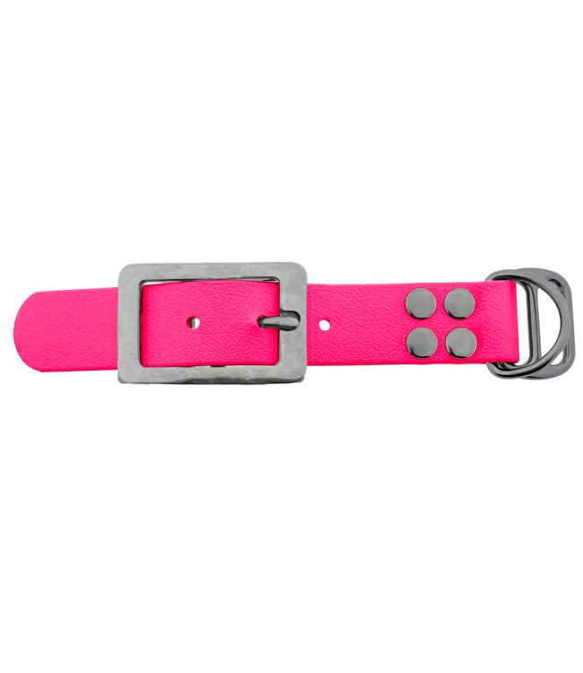 Biothane adattatore 25MM Neon Rosa/Acciaio inox