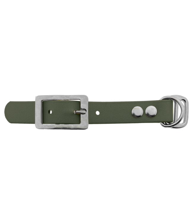 Biothane adattatore 19MM Military Olive/Acciaio inox