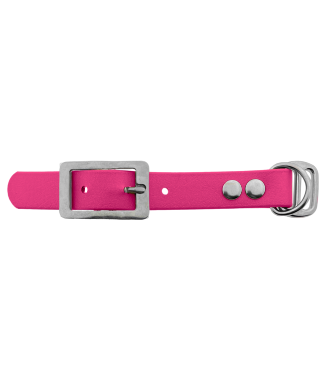 Biothane adattatore 19MM Passion Rosa/Acciaio inox