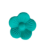 Perlina scorrevole fiore turchese