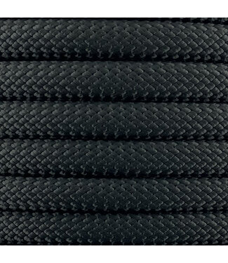 123Paracord 10MM Nylon Guinzaglio per Cani Nero Premium