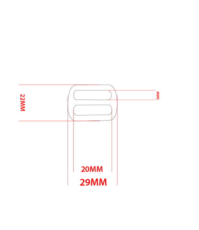 Tri-Glide 20MM Ottone
