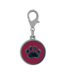 Ciondolo con charm zampa di cane intorno rosa