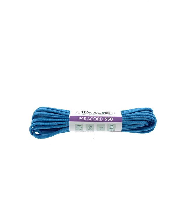 Paracord 550 tipo III Cyan scuro - 10 mtr