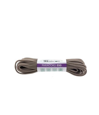 123Paracord Paracord 550 tipo III Mocca - 10 mtr