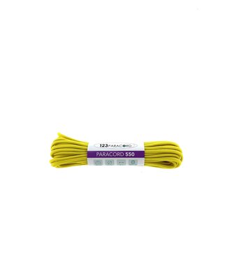 123Paracord Paracord 550 tipo III Banana Giallo - 10 mtr