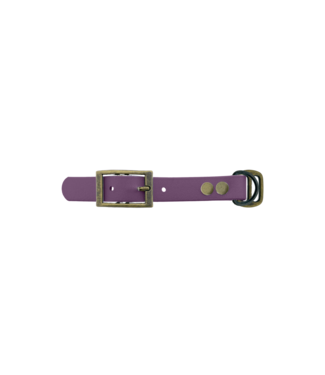 123Paracord Biothane adattatore 19MM Marvelous Mauve/Antiquariato Bronzo