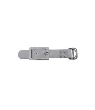 123Paracord Biothane adattatore 25MM Argento/Acciaio inox