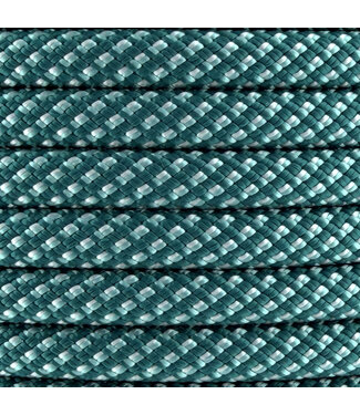 123Paracord 10MM Nylon Guinzaglio per cani Checkered Verde Premium