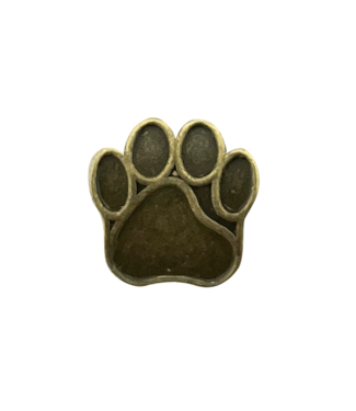 123Paracord Perline a forma di zampa di cane Bronzo