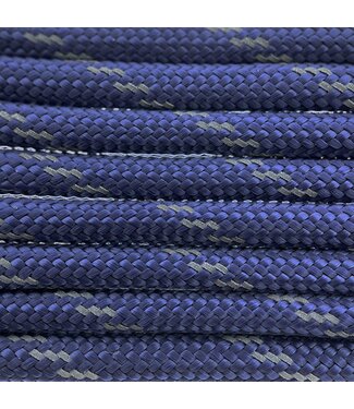 123Paracord Paracord 550 tipo III Navy Blu Reflective