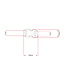Plastica buckle 10MM Nero