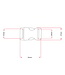 Plastica buckle 20MM Nero