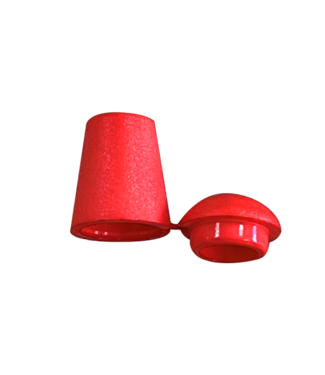 123Paracord cord end Rosso