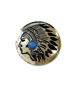 123Paracord Concho Indiano Argento 30MM