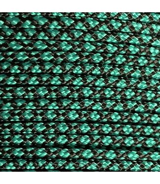 123Paracord Paracord 275 2MM Sea Verde/Nero Diamond