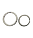 Portachiavi anello 20MM Piatto Argento
