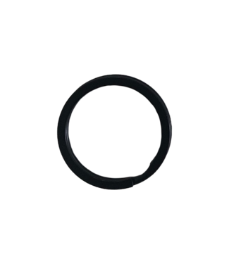 123Paracord Portachiavi anello 20MM Piatto Nero