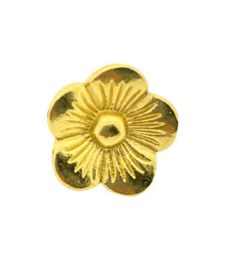 123Paracord Perlina scorrevole fiore Oro