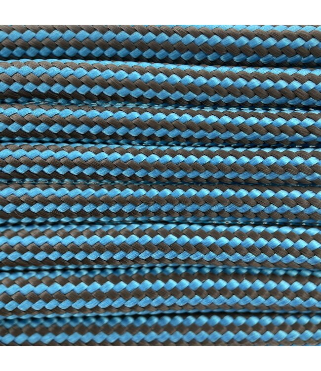 Paracord 550 tipo III Cyan scuro/ Hazelnut Marrone Stripes