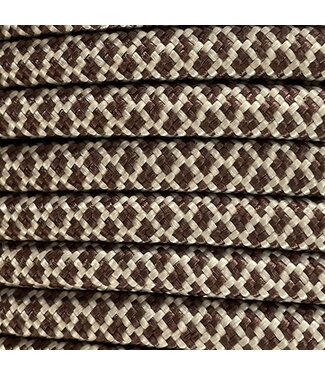 123Paracord 10MM PPM Corda Bianco / Hazelnut Marrone