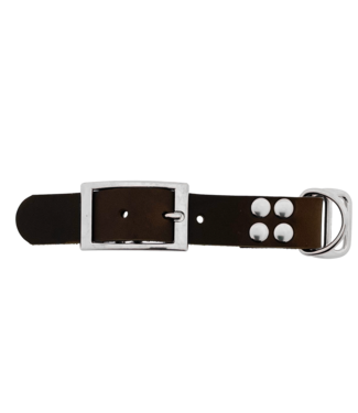 123Paracord Adattatore in pelle ingrassata 25MM Marrone scuro