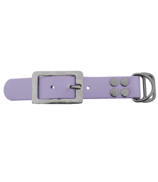 123Paracord Biothane adattatore 25MM Pastel Lila/Acciaio inox