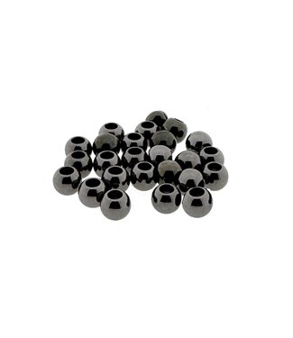 123Paracord Paracord Spacer 8X6MM Gunmetal Nero 25 pezzi