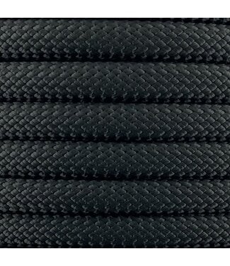 123Paracord 10MM Nylon Guinzaglio per Cani Nero Premium