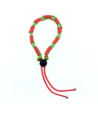 123Paracord DIY anti-tick collare Neon Verde/Neon Arancione