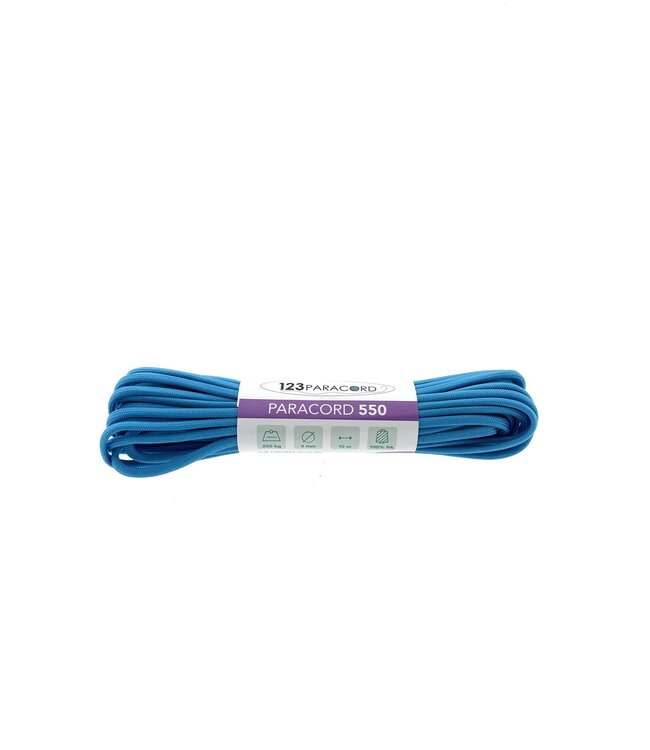 Paracord 550 tipo III Cyan scuro - 10 mtr