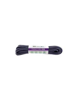 123Paracord Paracord 550 tipo III Smoke Grijs - 10 mtr