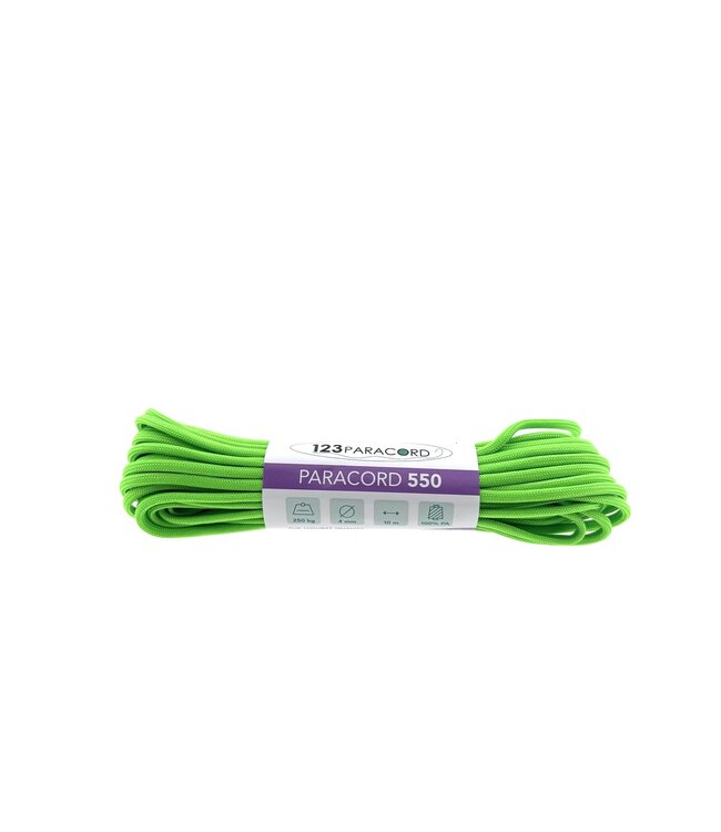 Paracord 550 tipo III Neon Verde - 10 mtr