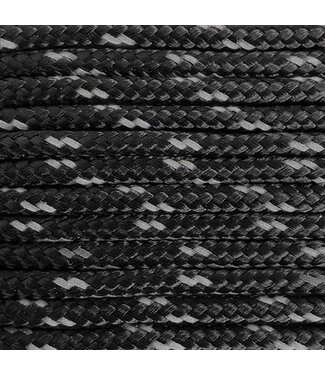 123Paracord Paracord 275 2MM Nero reflecterend