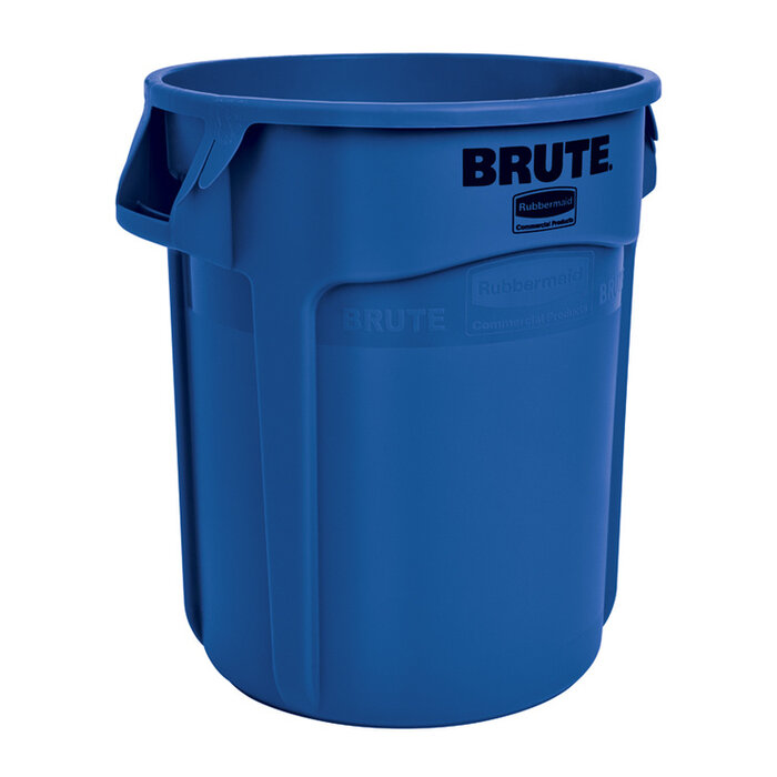 Rubbermaid Ronde Brute container 75,7 liter blauw