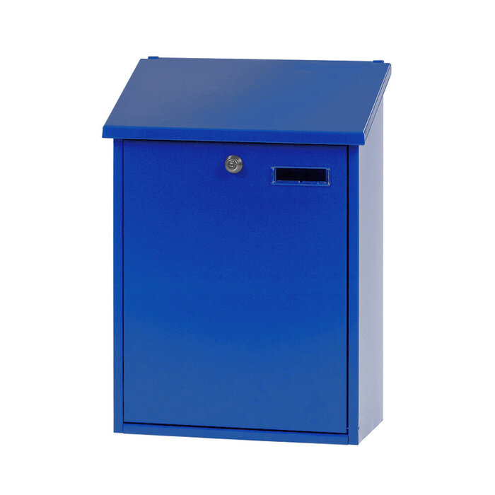 Wandbrievenbus Sebastian blauw