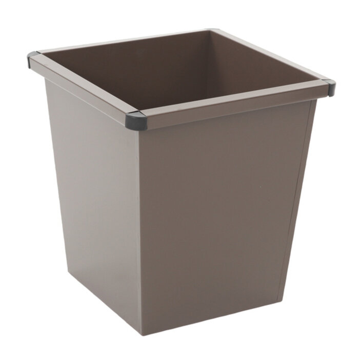 A-Select Vierkant tapse papierbak bruin
