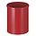 Ronde papierbak 15 liter rood